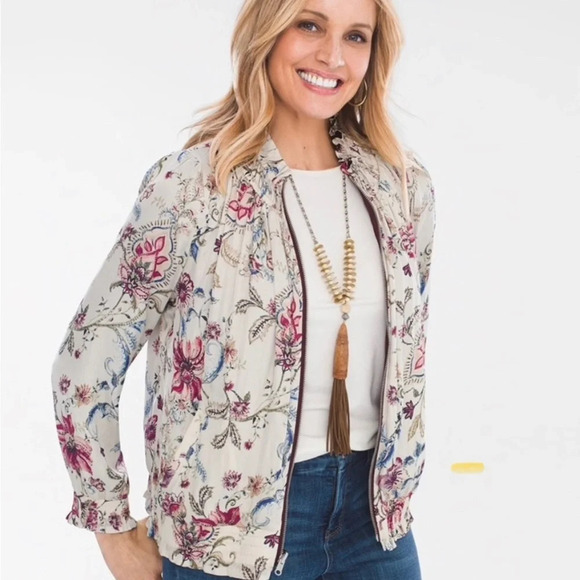 Chico's Jackets & Blazers - Reversible Floral Jacket